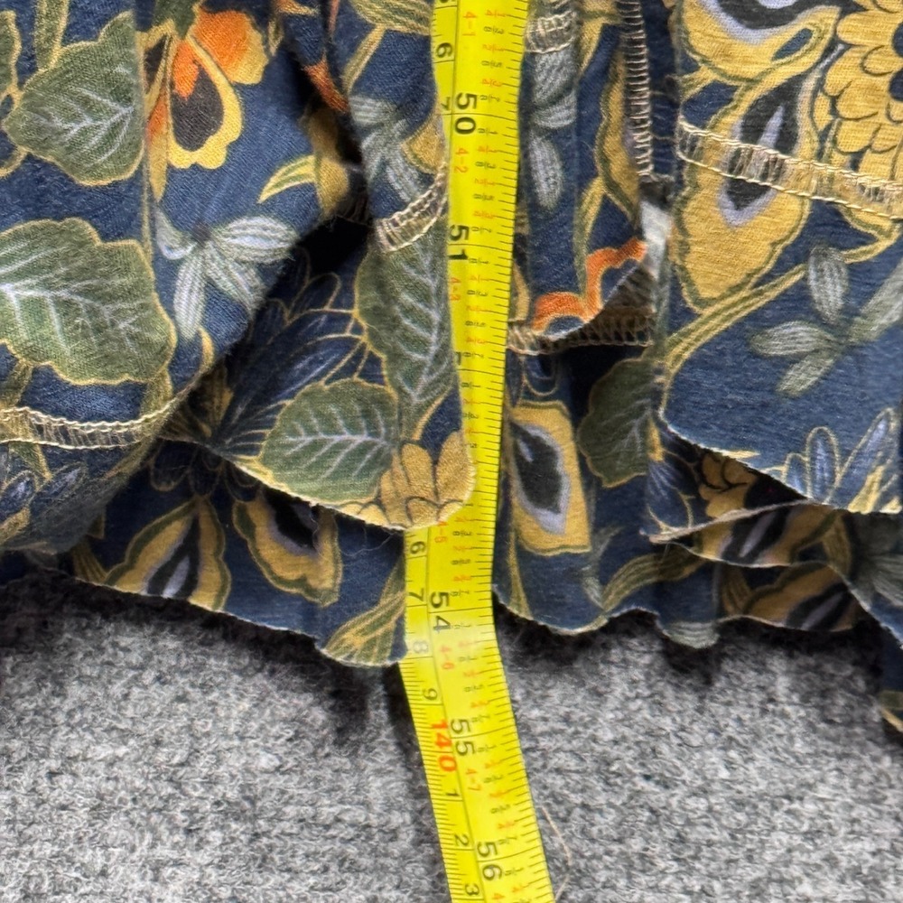 Natural Life Floral Maxi Dress Womens L Blue Sunflower Boho Cottagecore Garden - Picture 7 of 9